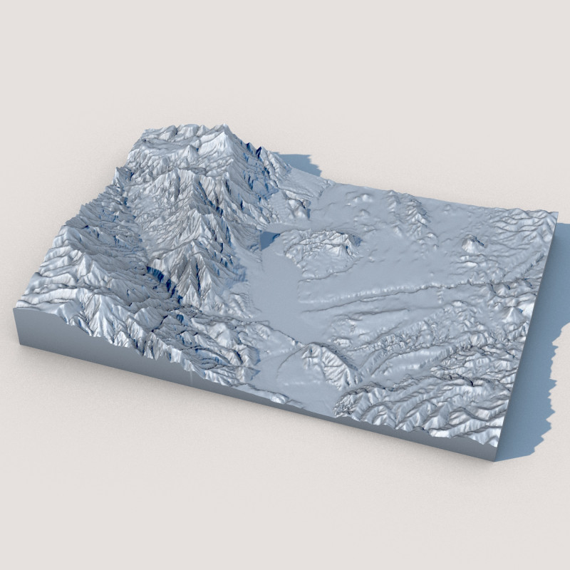 Terrain 2 3D Model .c4d .max .obj .3ds .fbx .stl .blend 