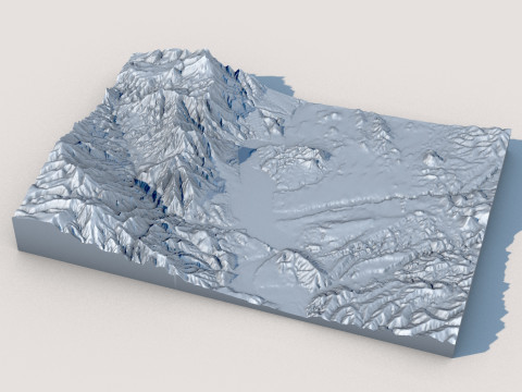 Terrain 2 3D Model