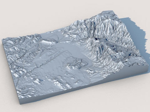 Terrain 2 3D Model