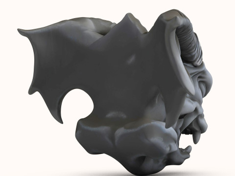 Gargoyle Dragon Head Model 3D