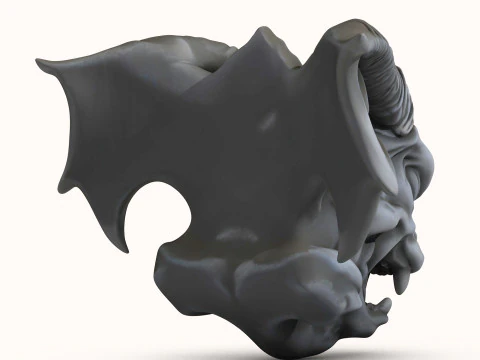 Gargoyle Dragon Head 3D Model