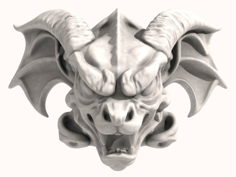 Gargoyle Dragon Head Model 3D