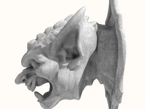 Gargoyle Dragon Head 1 3D Model
