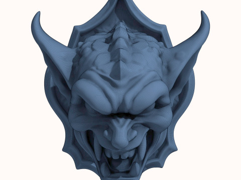 Gargoyle Dragon Head 1 3Dモデル