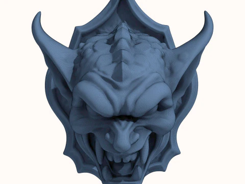 Gargoyle Dragon Head 1 3D Model