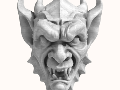 Gargoyle Dragon Head 2 3D Model