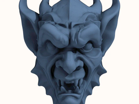Gargoyle Dragon Head 2 3D Model