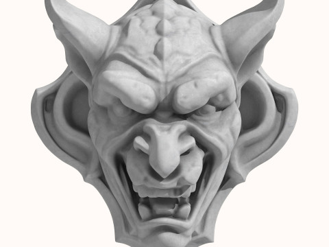Gargoyle Dragon Head 3 3Dモデル