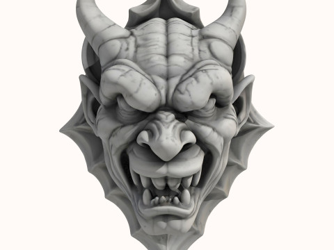 Gargoyle Dragon Head 4 3Dモデル