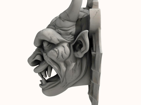Gargoyle Dragon Head 4 3D 모델