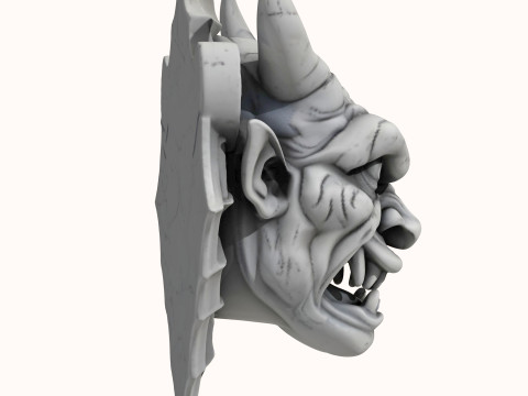 Gargoyle Dragon Head 4 3D 모델
