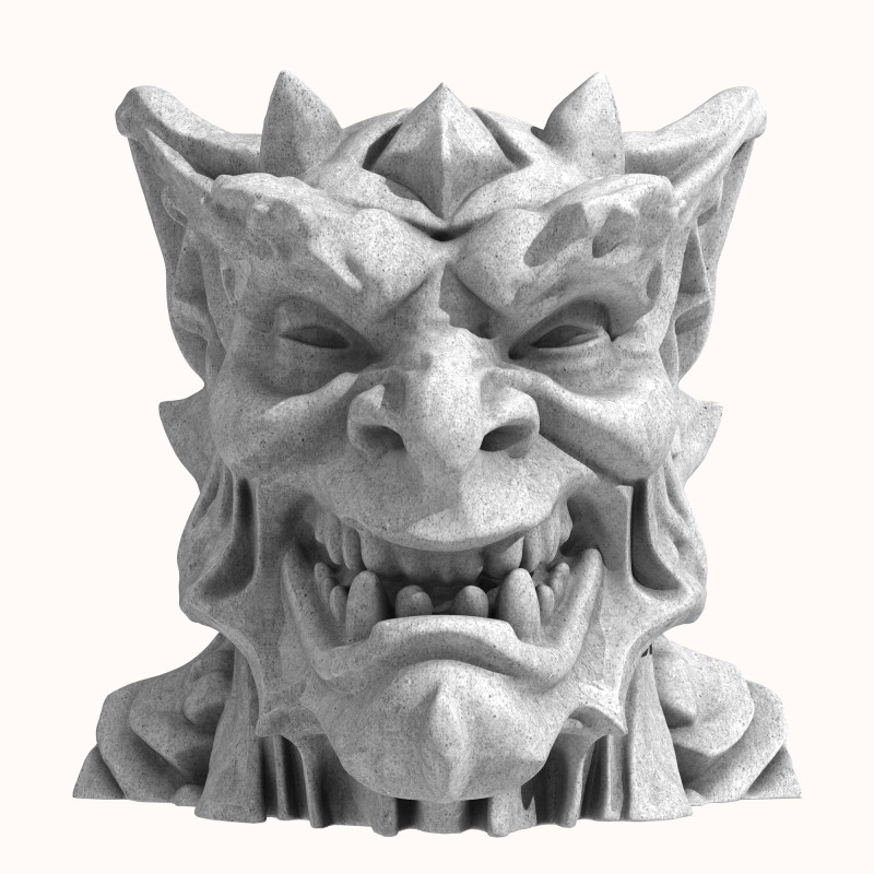 Gargoyle Dragon Head 5 Modèle 3D .c4d .max .obj .3ds .fbx .stl .blend 