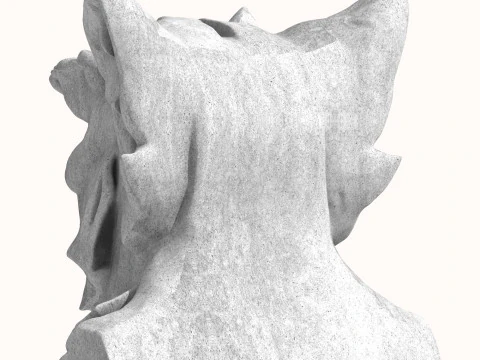 Gargoyle Dragon Head 5 3D Model