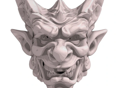 Gargoyle Dragon Head 6 3D Model