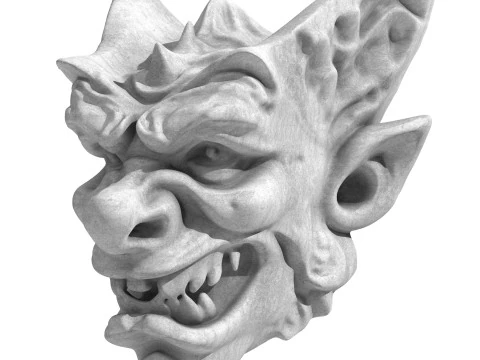 Gargoyle Dragon Head 6 3D Model