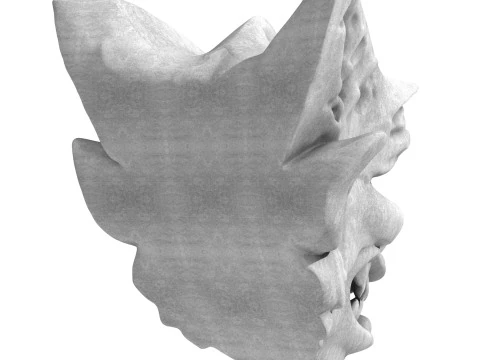 Gargoyle Dragon Head 6 3D Model