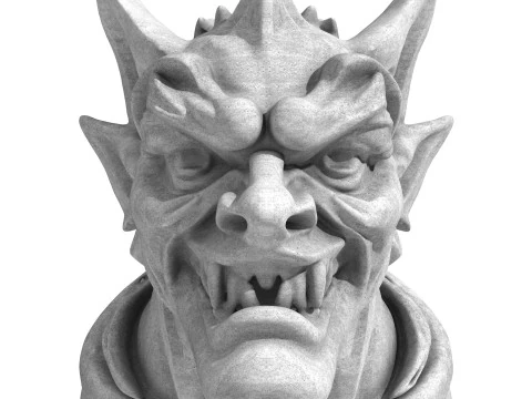 Голова дракона горгульї 7 3D Модель