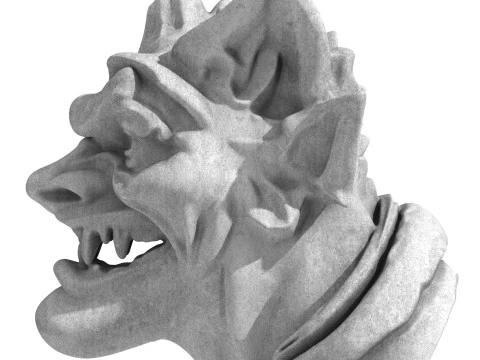 Gargoyle Dragon Head 7 3D Model