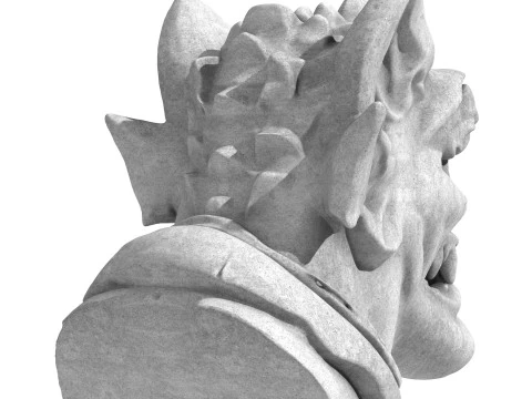 Gargoyle Dragon Head 7 3D Model