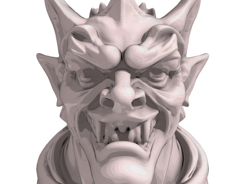 Gargoyle Dragon Head 7 3D 模型