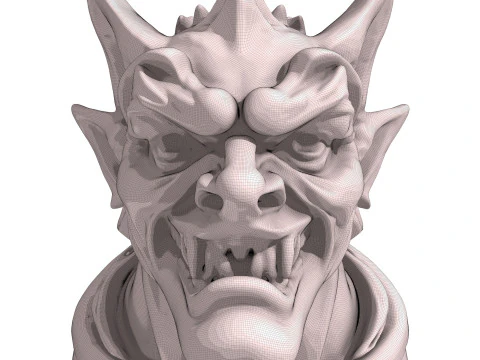 Gargoyle Dragon Head 7 3D Model