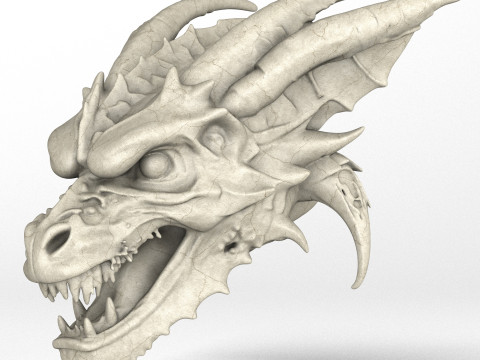 Gargoyle Dragon Head 8 3Dモデル