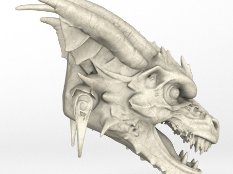 Gargoyle Dragon Head 8 3Dモデル