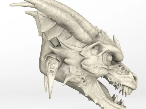 Gargoyle Dragon Head 8 3D Model