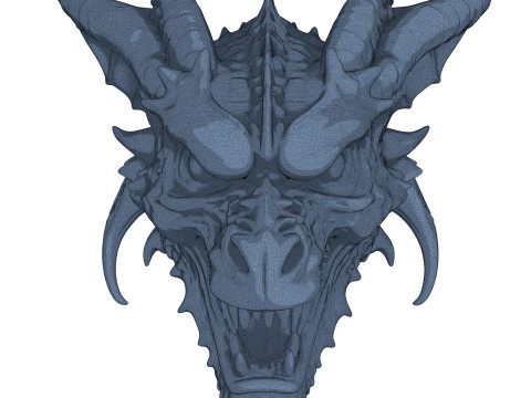 Gargoyle Dragon Head 8 3Dモデル