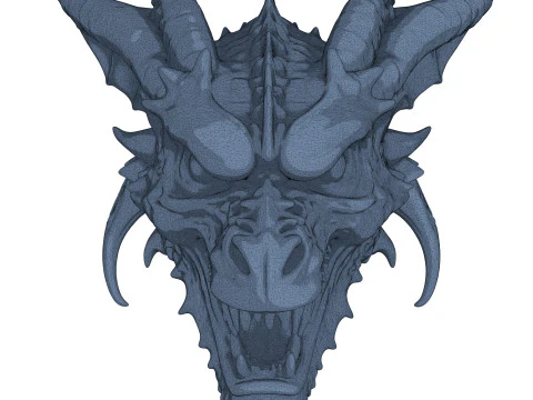 Gargoyle Dragon Head 8 3D Model