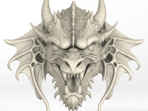 Gargoyle Dragon Head 9 3Dモデル