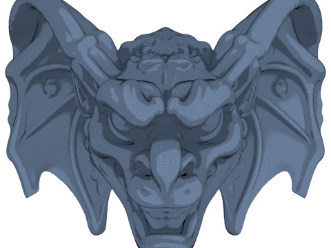 Gargoyle Dragon Head 10 Modèle 3D