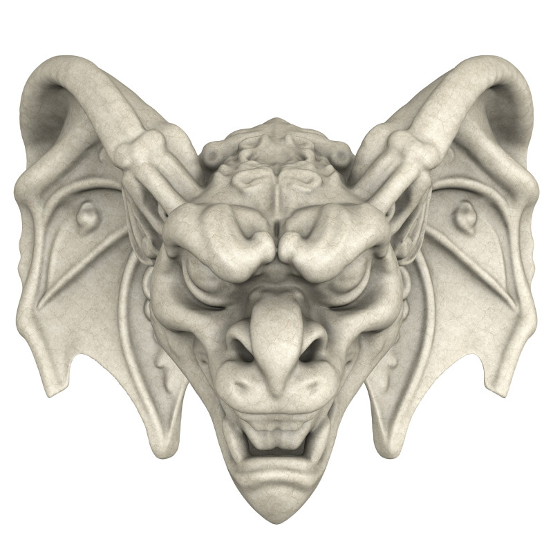 Gargoyle Dragon Head 10 Modèle 3D .c4d .max .obj .3ds .fbx .stl .blend 