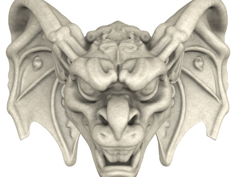Gargoyle Dragon Head 10 Model 3D