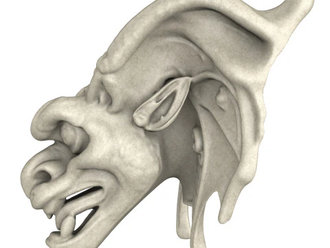 Gargoyle Dragon Head 10 3D Model