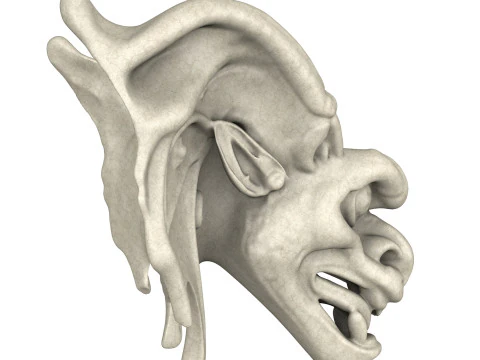 Gargoyle Dragon Head 10 3D Model