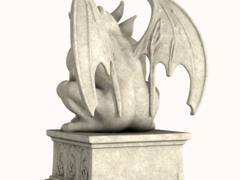 Gargoyle Sculpture 3D Model