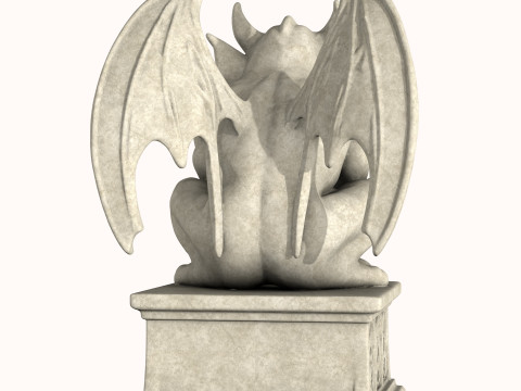 Gargoyle Sculpture 3D Model
