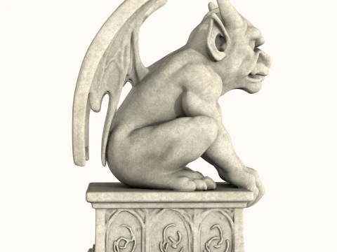 Gargoyle Sculpture 3D Model