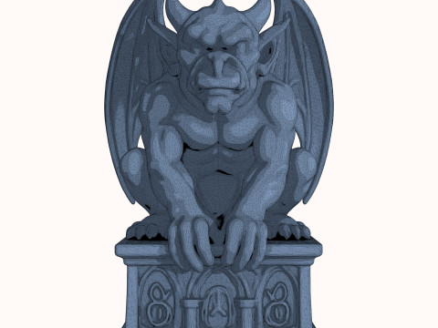 Gargoyle Sculpture 3D Model