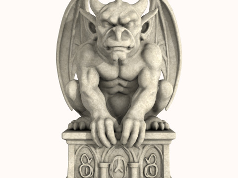 Gargoyle Sculpture 3D Model