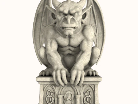 Gargoyle-Skulptur 3D Modell