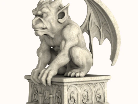 Gargoyle Sculpture 3D Model