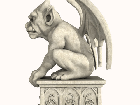 Gargoyle Sculpture 3D Model