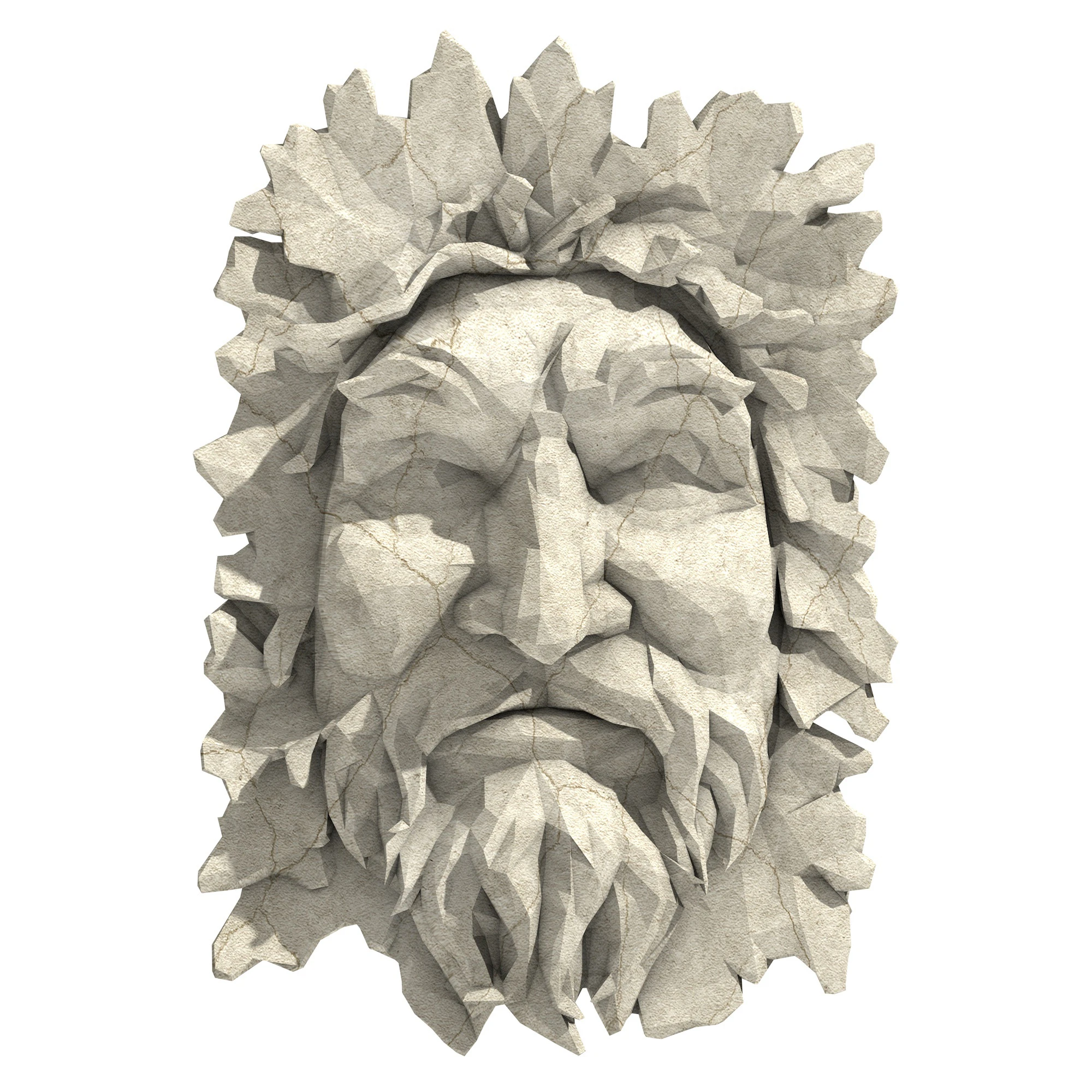 Green Man Low Poly 3D Model .c4d .max .obj .3ds .fbx .stl .blend 