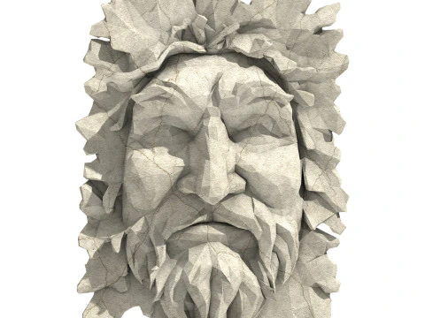 Uomo verde basso poli Modello 3D