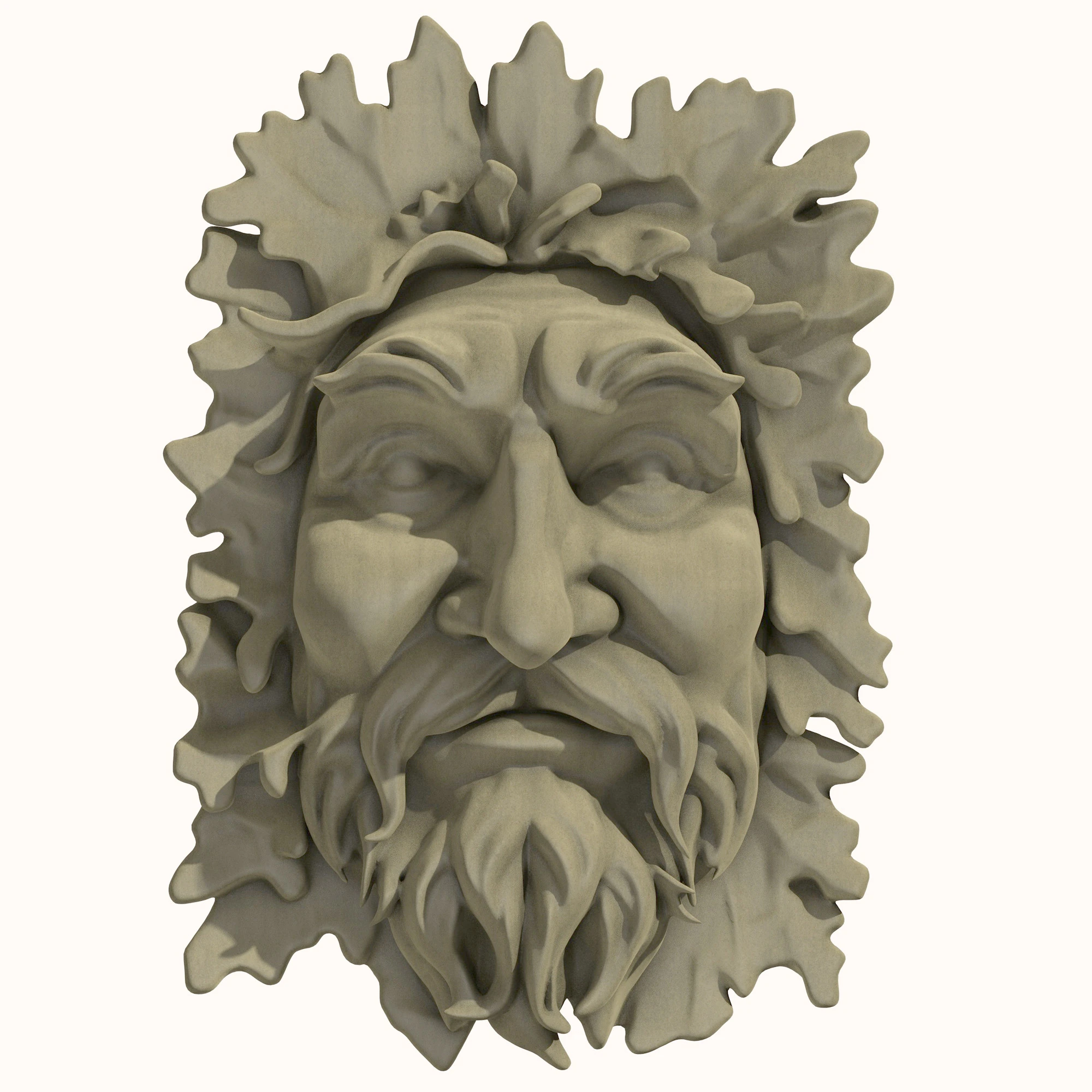 Green Man 1 3D Model .c4d .max .obj .3ds .fbx .stl .blend 