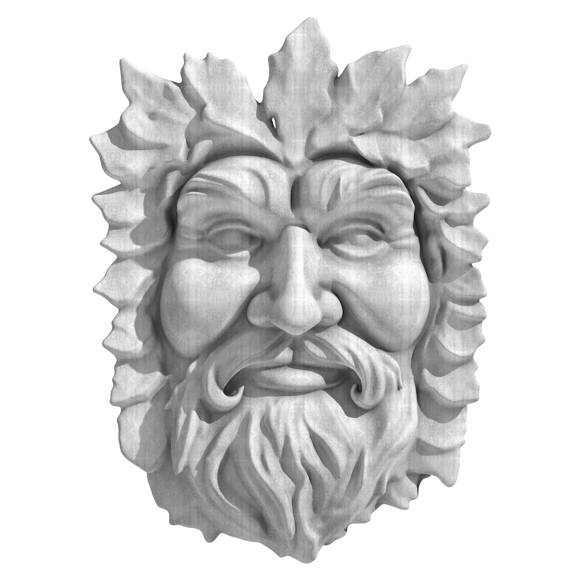 Green Man 2 3D Model .c4d .max .obj .3ds .fbx .stl .blend 