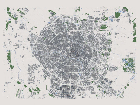 Chengdu City China 3D Model