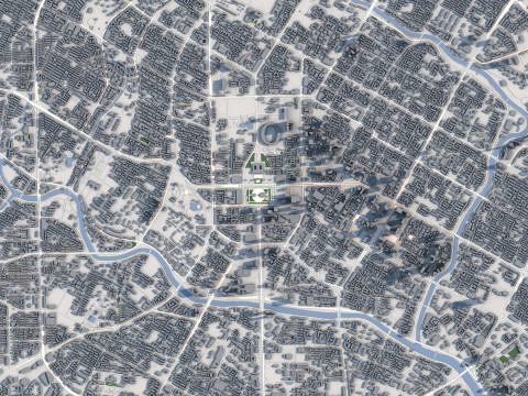 Chengdu City China 3Dモデル